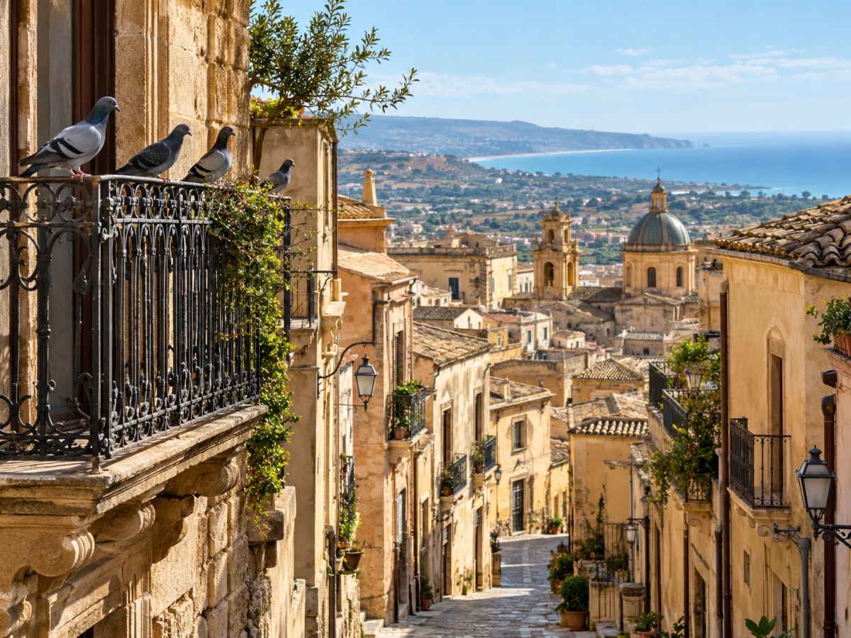 Piccioni ad Agrigento: centro storico, balconi e tetti, come allontanarli