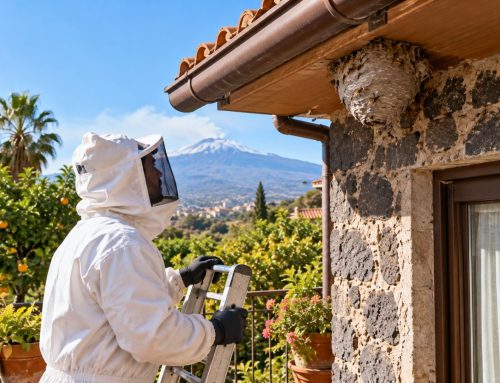 Vespe e calabroni a Catania: nidi su tetti, giardini e case di campagna, come intervenire in sicurezza